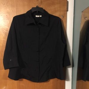 Cato black 3/4 sleeve blouse